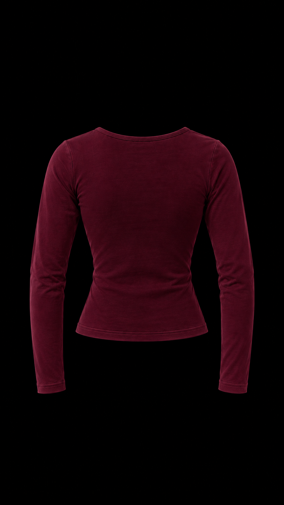 MAROON WIDE NECK TOP