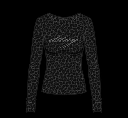 CHEETAH PRINT FITTED TOP