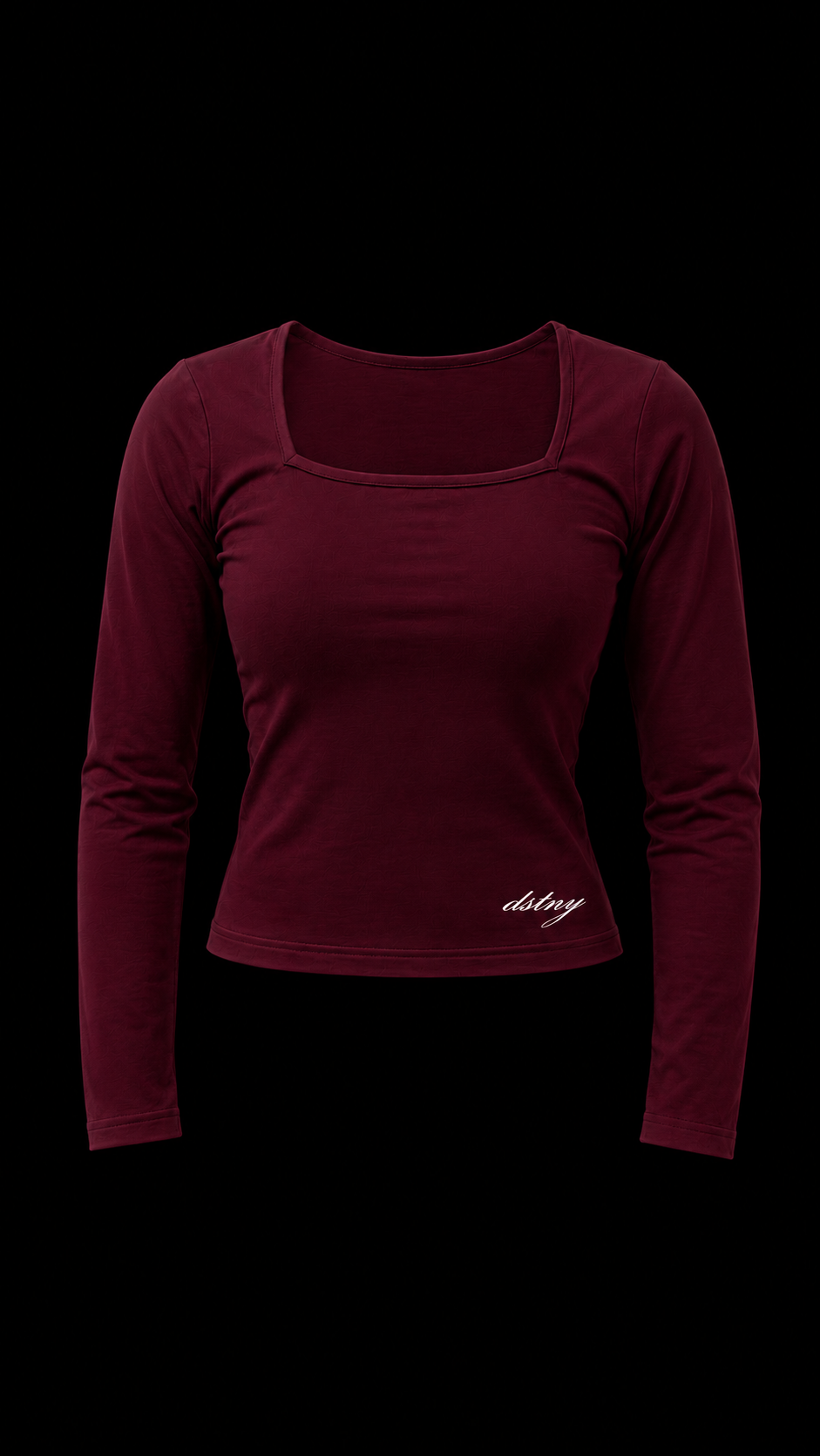 MAROON WIDE NECK TOP