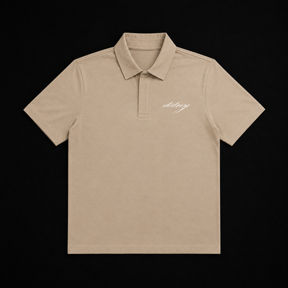BEIGE FITTED POLO