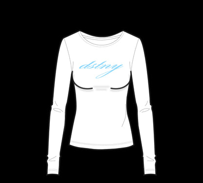 WHITE DSTNY FITTED TOP