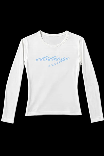 WHITE DSTNY FITTED TOP