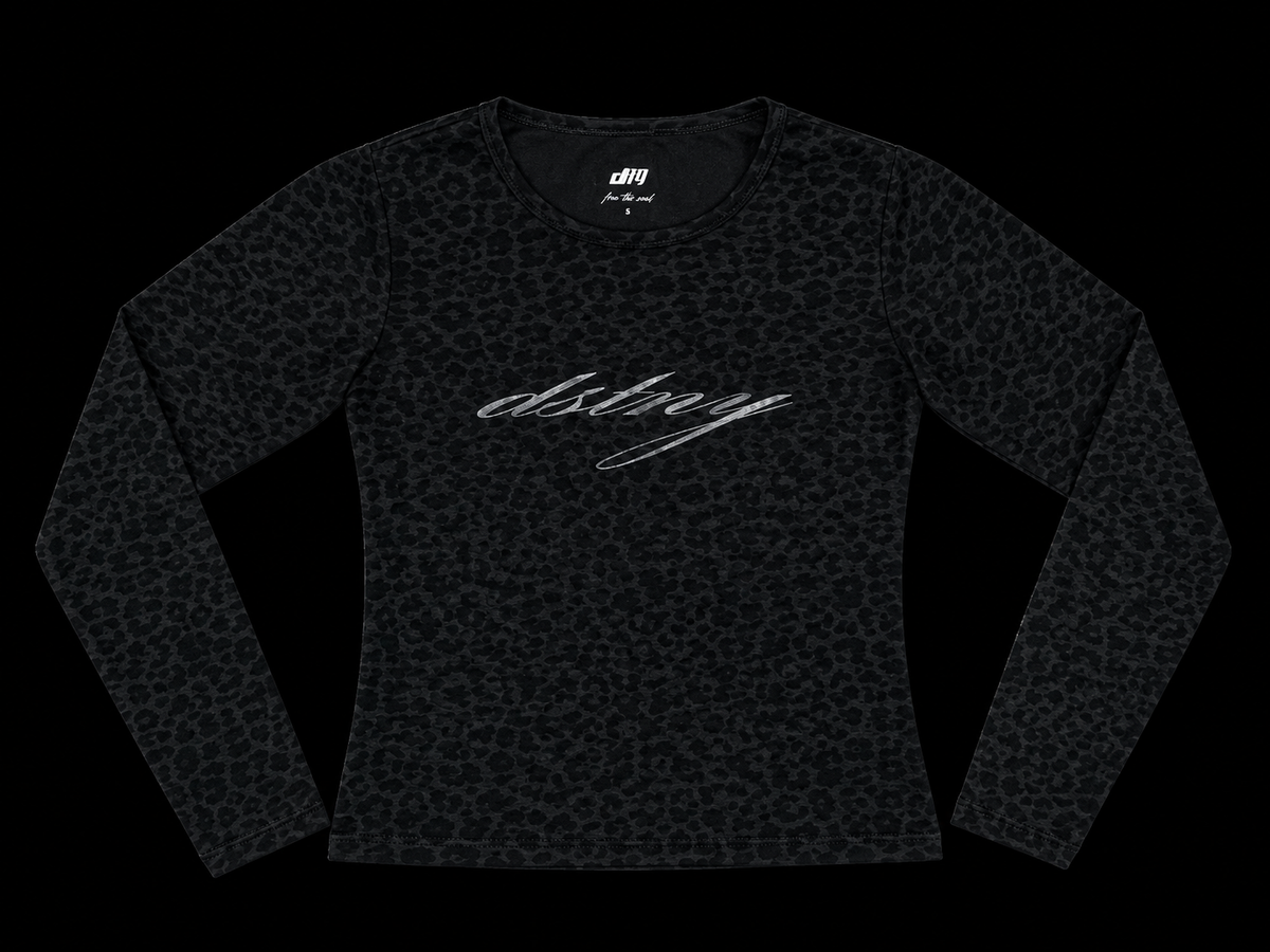 CHEETAH PRINT FITTED TOP
