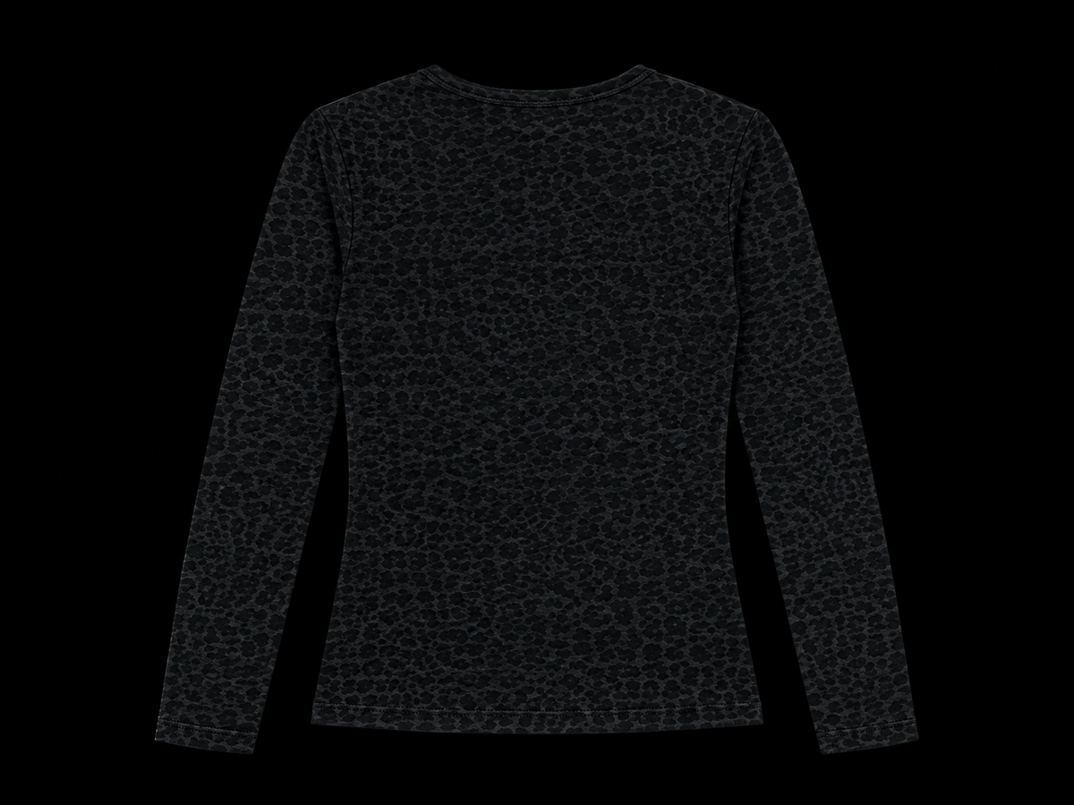 CHEETAH PRINT FITTED TOP