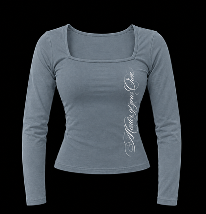 STEEL GREY WIDE NECK
